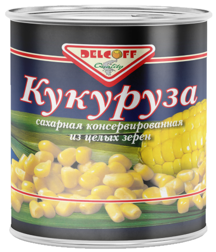 Кукуруза ДЕЛЬКОФФ, 2650мл/2500г/1800г, ж/б, 1/6