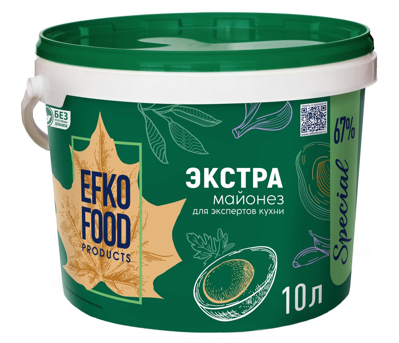 Майонез EFKO FOOD Special Экстра 67% 10л (ведро 9,4кг)