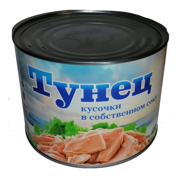 Тунец консерв. 1700г*6 (1200г) (Ningbo Today Food) кусочки филе в с/с