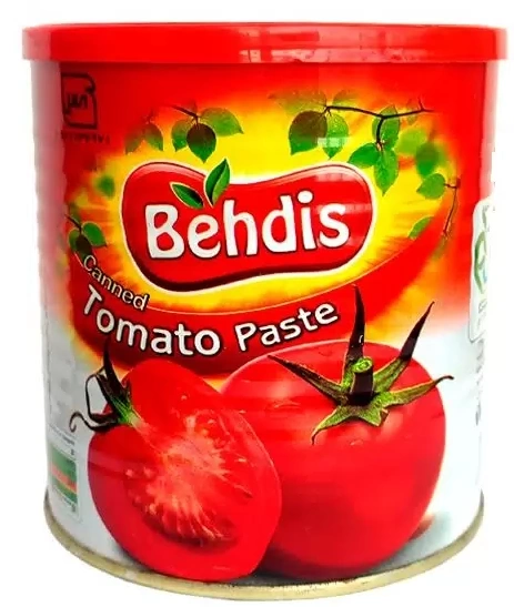 Томатная паста "BEHDIS" 800г, brix 26.5-27%, 1/12, ж/б (Иран)
