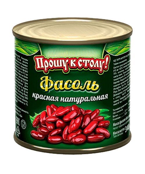 Фасоль Прошу к столу  красная в с/соку 400г 1/12
