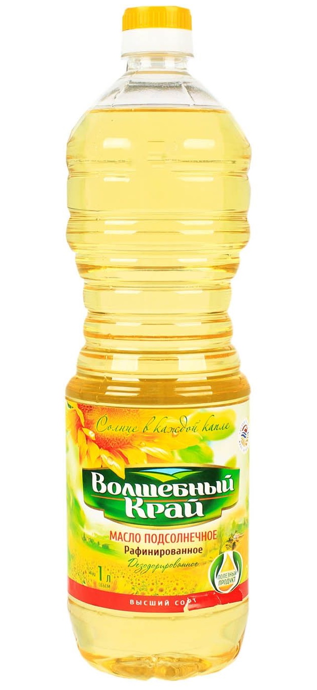 Масло подсол. "Волшебный край" 1л, раф/дез. 1/15