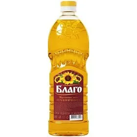 Масло подсол. "Благо" 1л НЕРАФ, 1/15
