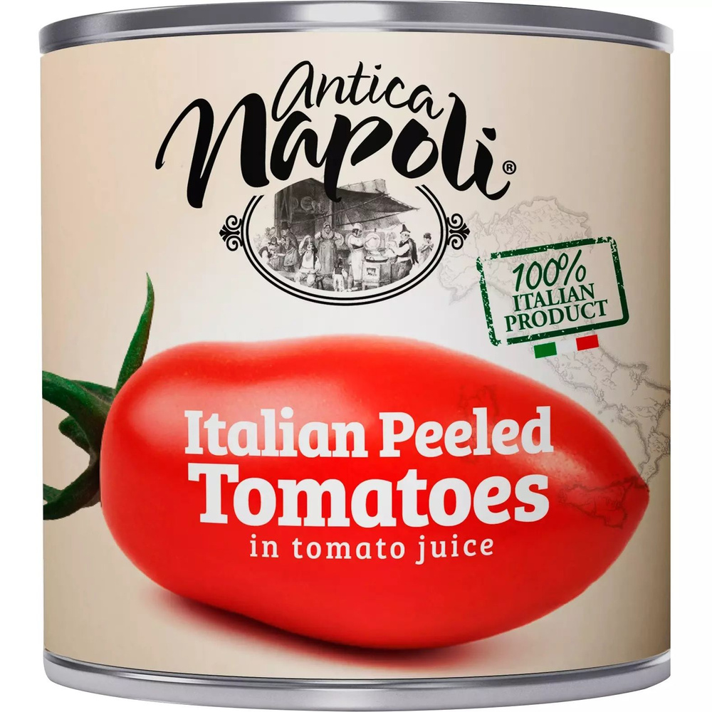 Томаты Antica Napoli целые очищен. в с/с 2500г, ж/б, 1/6