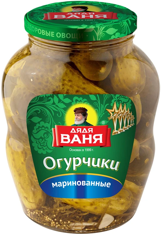 Огурчики "Дядя Ваня" марин. слабокислые 1800г, 1/6