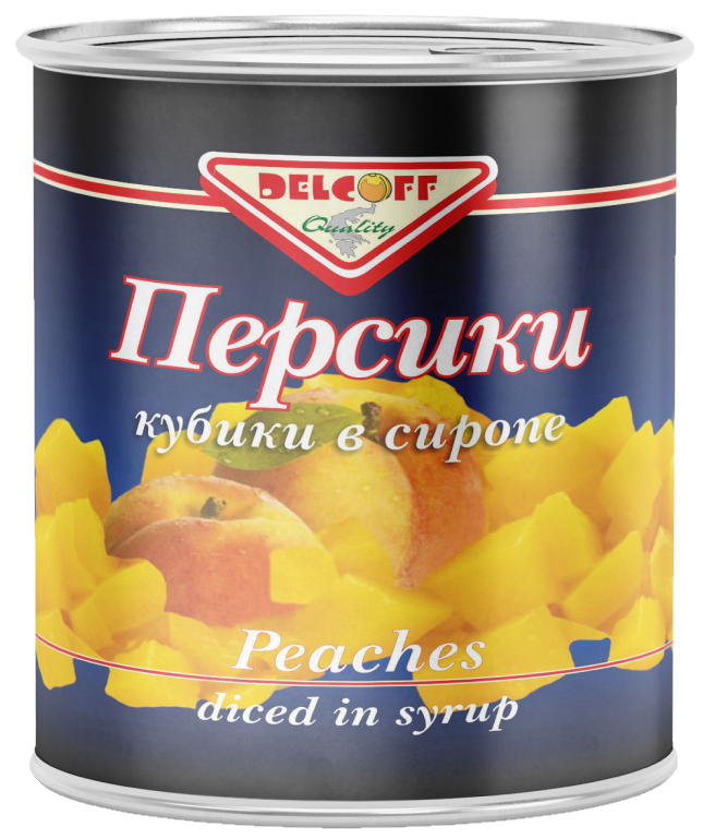 Персики "Делькофф" кубики 3100мл 1/6 