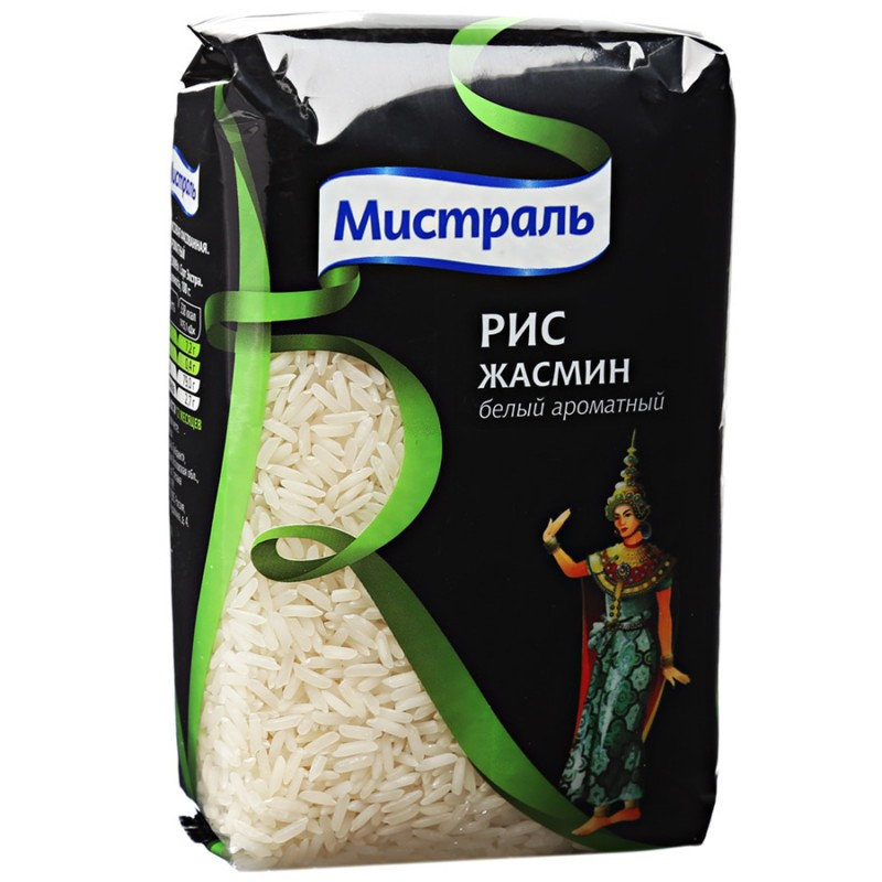 Крупа Рис Жасмин "Мистраль" 500г, аром. длиннозер. 1/12