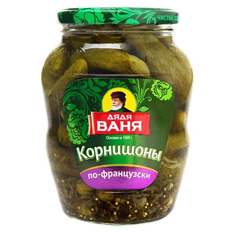 Корнишоны "Дядя Ваня" маринов. По-Французски 680г 1/8