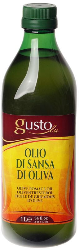 Масло оливк. GustoLu Pomace 1л, пл.бут., 1/12