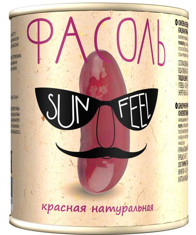 Фасоль Sunfeel красная в с/соку 2650мл 1/6