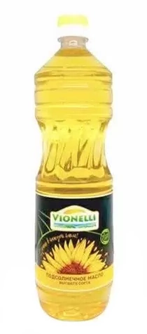 Масло подсол. в/сорт "Vionelli" 1л раф/дез,1/15 