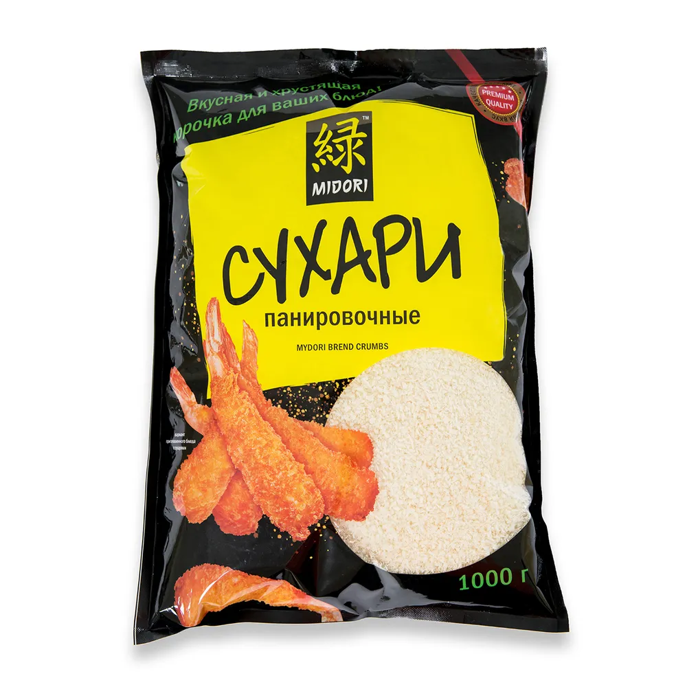 Сухари Мидори панировочные классические 1кг 1/8