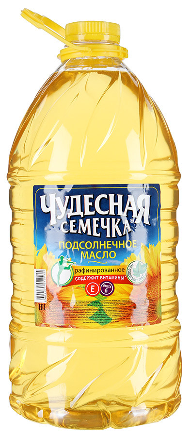 Масло подсол. "Чудесная семечка" 5л  раф/дез. 1/3