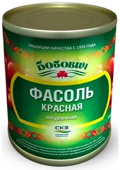 Фасоль "СКЗ" красная нат. 360г, ж/б, 1/12