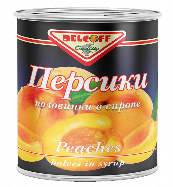 Персики "Делькофф" дольки 3100мл 1/6 