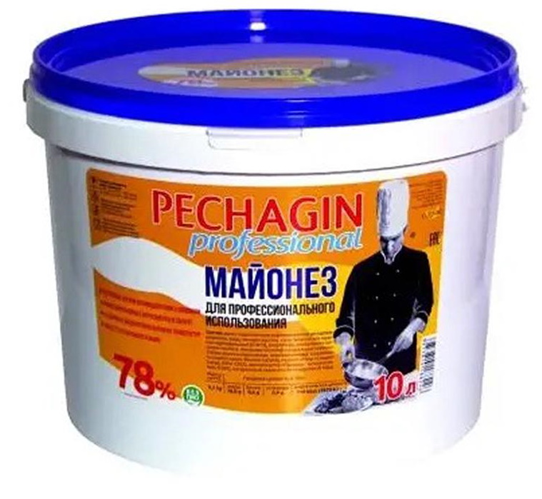 Майонез Pechagin Professional 78%, ведро 10л 